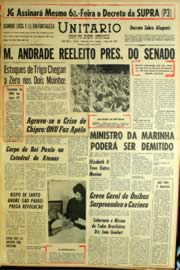 Página do jornal Unitário de março de 1964