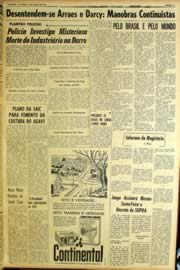 Página do jornal Unitário de março de 1964