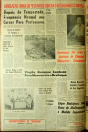 Página do jornal Unitário de março de 1964