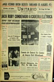Página do jornal Unitário de março de 1964