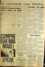 Página do jornal Unitário de março de 1964