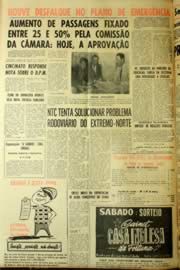 Página do jornal Unitário de março de 1964
