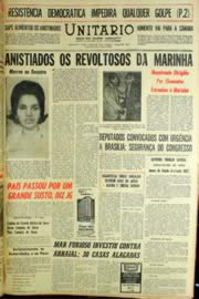 Página do jornal Unitário de março de 1964