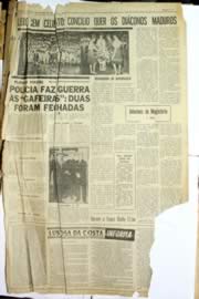 Página do jornal Unitário de outubro de 1964
