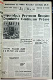 Página do jornal Unitário de outubro de 1964