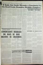 Página do jornal Unitário de outubro de 1964