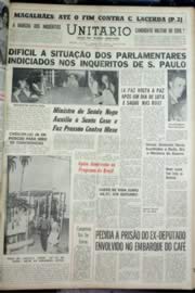Página do jornal Unitário de novembro de 1964