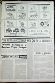 Página do jornal Unitário de novembro de 1964