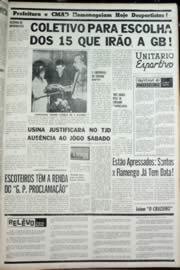 Página do jornal Unitário de novembro de 1964