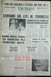 Página do jornal Unitário de novembro de 1964