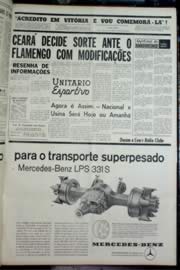 Página do jornal Unitário de novembro de 1964