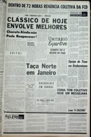 Página do jornal Unitário de novembro de 1964