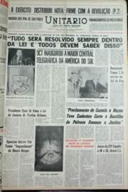 Página do jornal Unitário de novembro de 1964