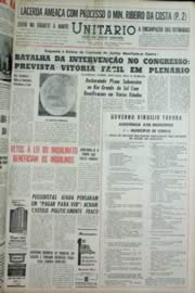 Página do jornal Unitário de novembro de 1964