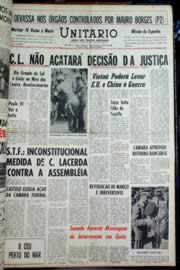 Página do jornal Unitário de novembro de 1964
