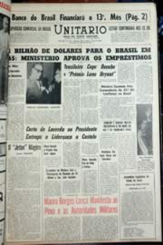 Página do jornal Unitário de dezembro de 1964