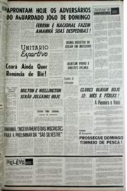 Página do jornal Unitário de dezembro de 1964