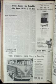 Página do jornal Unitário de dezembro de 1964