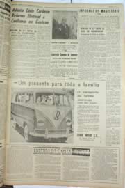 Página do jornal Unitário de dezembro de 1964