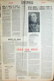 Página do jornal Unitário de janeiro de 1966