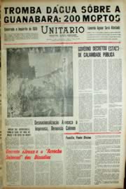 Página do jornal Unitário de janeiro de 1966