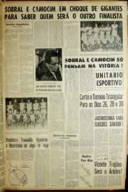 Página do jornal Unitário de janeiro de 1966