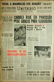 Página do jornal Unitário de janeiro de 1966
