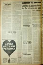 Página do jornal Unitário de janeiro de 1966