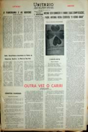 Página do jornal Unitário de janeiro de 1966