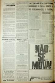 Página do jornal Unitário de fevereiro de 1966