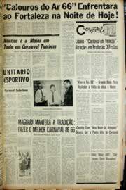 Página do jornal Unitário de fevereiro de 1966