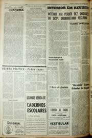 Página do jornal Unitário de fevereiro de 1966