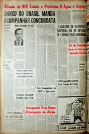 Página do jornal Unitário de fevereiro de 1966