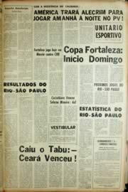 Página do jornal Unitário de março de 1966