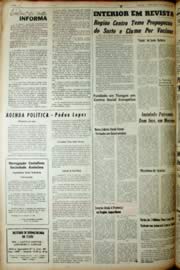 Página do jornal Unitário de março de 1966