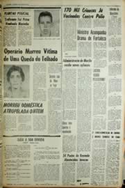 Página do jornal Unitário de março de 1966