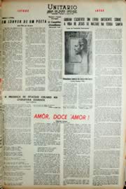Página do jornal Unitário de março de 1966