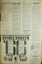 Página do jornal Unitário de março de 1966