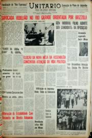 Página do jornal Unitário de março de 1966