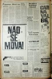 Página do jornal Unitário de março de 1966