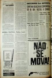 Página do jornal Unitário de março de 1966