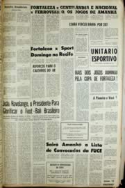 Página do jornal Unitário de março de 1966