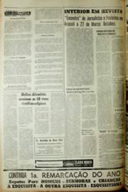 Página do jornal Unitário de março de 1966