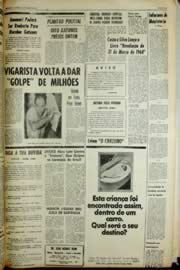 Página do jornal Unitário de março de 1966
