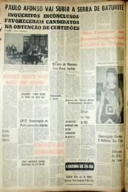Página do jornal Unitário de outubro de 1966