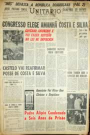 Página do jornal Unitário de outubro de 1966