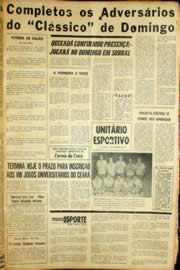 Página do jornal Unitário de outubro de 1966