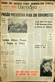 Página do jornal Unitário de outubro de 1966