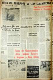 Página do jornal Unitário de outubro de 1966