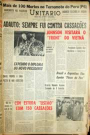 Página do jornal Unitário de outubro de 1966
